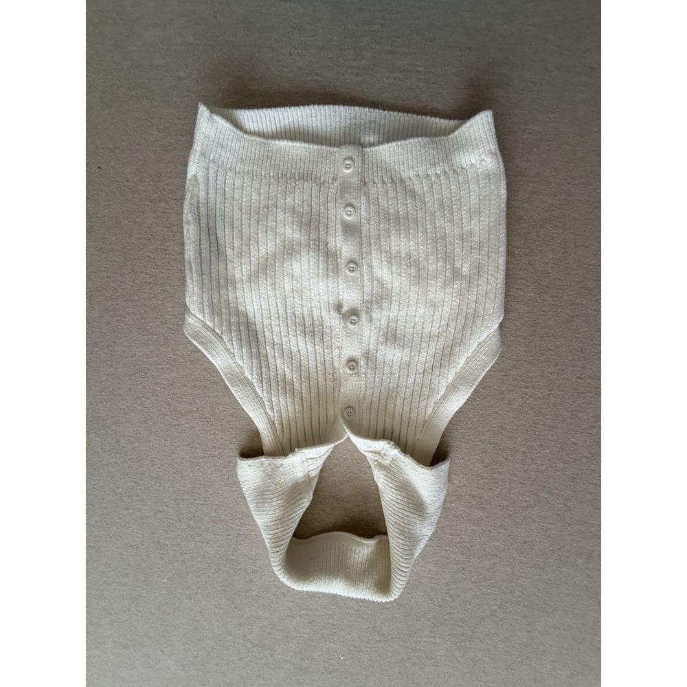 Hollister Woman's Small White Knit Collar Shirt Sleeveless